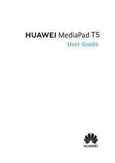 Huawei Mediapad T5 manual. Smartphone Instructions.